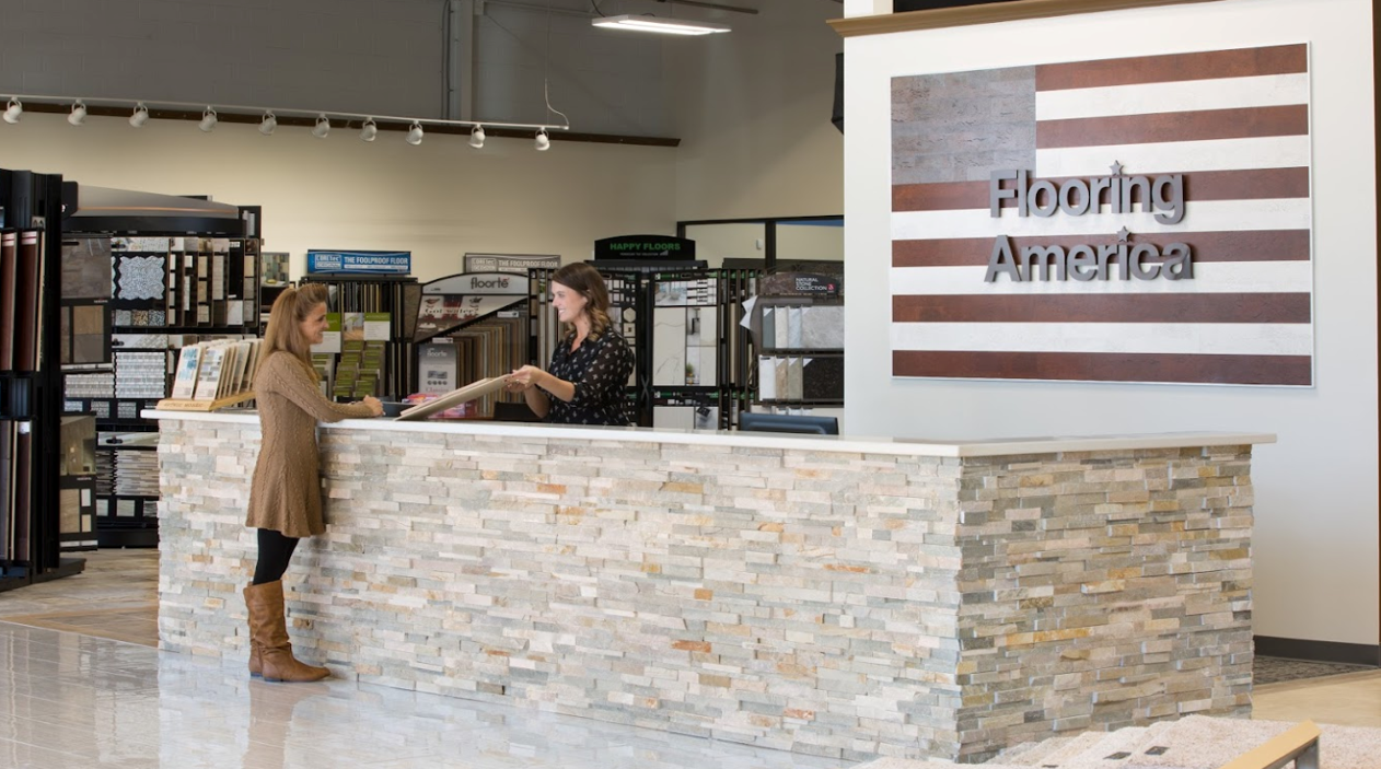 Customer in the showroom