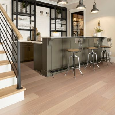 hardwood flooring in a modern IA kitchen